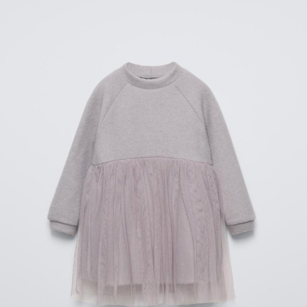 Zara tutu sweater dress - size 4 years old